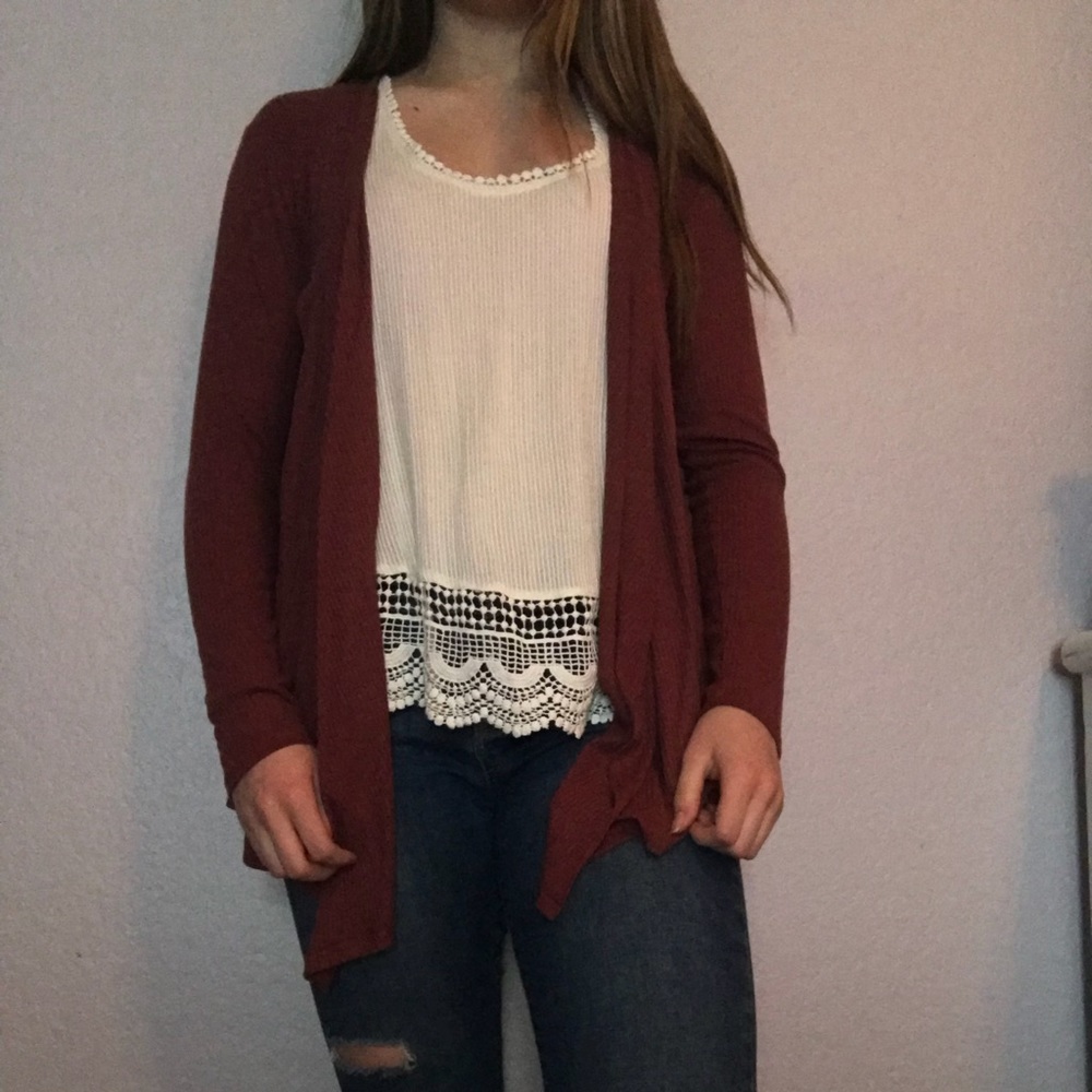 Volcom Cardigan-Rust